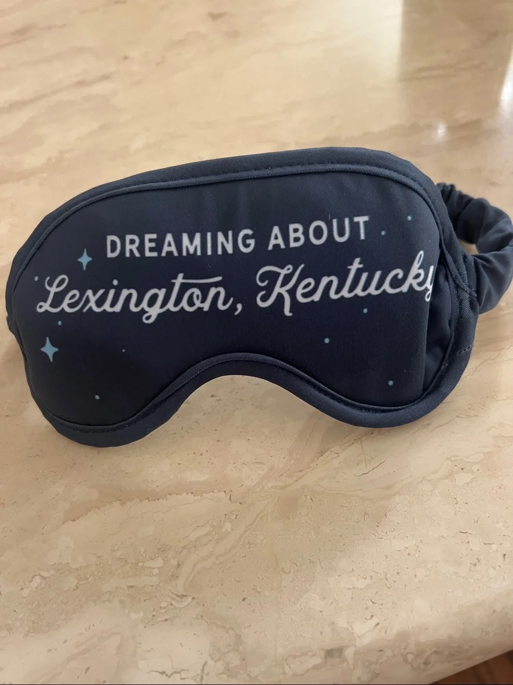 Dreaming About Lexington, Kentucky Sleep Mask - Navy - New!